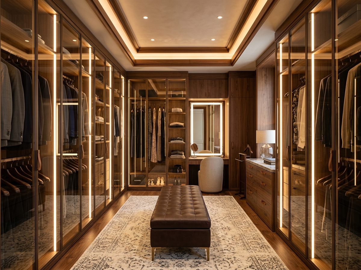 Somaura bespoke luxury wardrobe interior